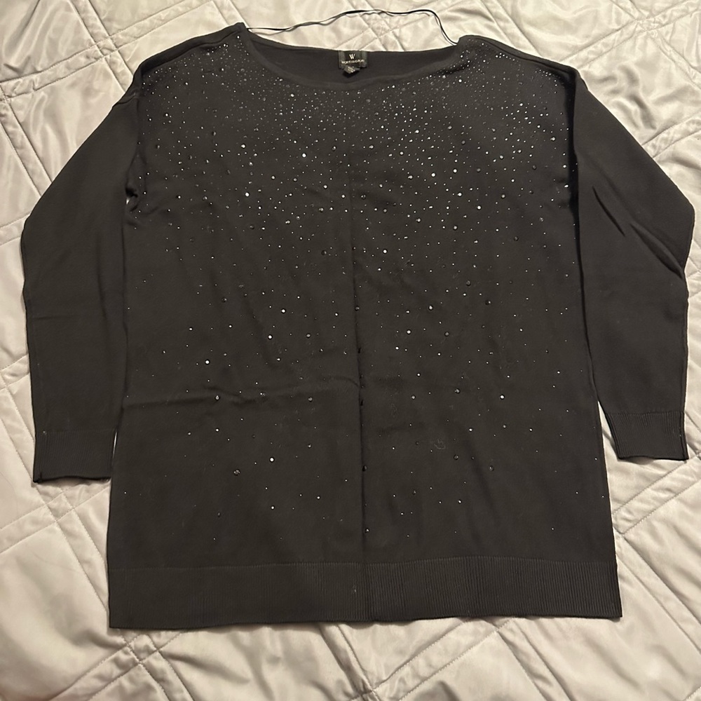 Worthington Dressy Embellished Sweater NWOT